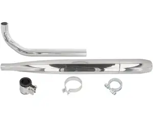 Kit d'échappement cigare Ø 28 / 65 mm chrome | Hercules Prima, Optima Kit d'échappement cigare Ø 28 / 65 mm chrome | Hercules Prima, Optima