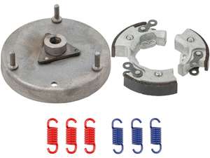 GPO Plaquettes d'embrayage mono avec ressorts renforcés & cloche de démarrage | Piaggio Ciao, SI GPO Plaquettes d'embrayage mono avec ressorts renforcés & cloche de démarrage | Piaggio Ciao, SI