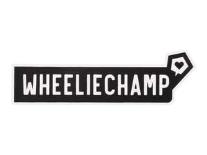 mk-Merch autocollant "WHEELIECHAMP" 25 x 100 mm mk-Merch autocollant "WHEELIECHAMP" 25 x 100 mm