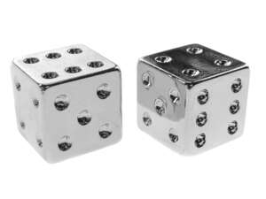 Bouchons de valve cube chrome Bouchons de valve cube chrome