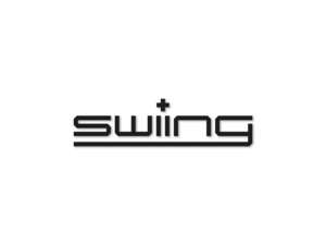 Autocollant mk-Merch « swiing » noir 80 x 21 mm, découpé sur film Autocollant mk-Merch « swiing » noir 80 x 21 mm, découpé sur film