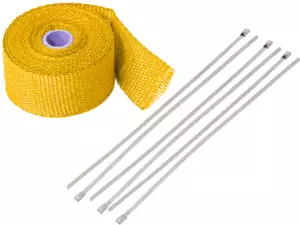 Bande de protection thermique avec fixation jaune 5m Bande de protection thermique avec fixation jaune 5m