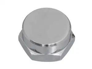 Écrou de pivot de fourche M26x1 fermé petit Plaque de fourche Chrome Écrou de pivot de fourche M26x1 fermé petit Plaque de fourche Chrome