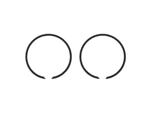 Airsal piston rings 38x1.5 mm black (pair) | Tomos Airsal piston rings 38x1.5 mm black (pair) | Tomos