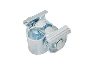 Attache de selle galvanisée (pour rails de guidage ronds) Attache de selle galvanisée (pour rails de guidage ronds)