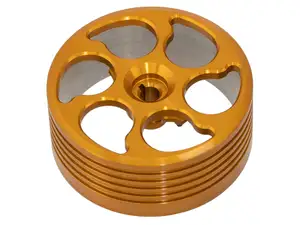 Cloche d'embrayage convertisseur Vario CNC alu or | Piaggio Ciao, SI, Bravo, Boxer Cloche d'embrayage convertisseur Vario CNC alu or | Piaggio Ciao, SI, Bravo, Boxer