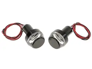 66HEROES Jeu de clignotants LED 12V DC noir (montage sur guidon) 66HEROES Jeu de clignotants LED 12V DC noir (montage sur guidon)