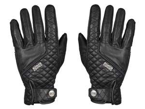 Gants de moto IXS en cuir véritable (S - M) noir Gants de moto IXS en cuir véritable (S - M) noir