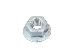 Écrou de bride M10x1.25 filet fin denté zingué Écrou de bride M10x1.25 filet fin denté zingué