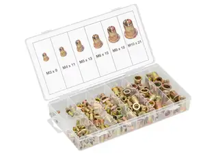 BGS Assortiment d'écrous à river en acier M3 / M4 / M5 / M6 / M8 / M10 150 pcs. BGS Assortiment d'écrous à river en acier M3 / M4 / M5 / M6 / M8 / M10 150 pcs.