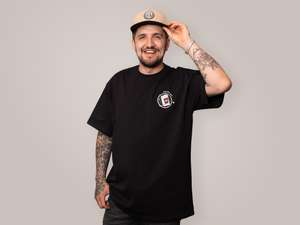 KULTWEAR T-shirt "bidon" oversize noir KULTWEAR T-shirt "bidon" oversize noir