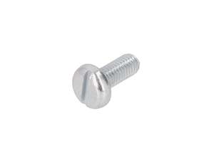 Vis M5x12 tête plate fendue zinguée Vis M5x12 tête plate fendue zinguée