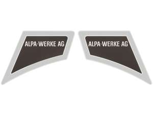 Kit d'autocollants Alpa-Werke AG Chrome | Alpa Black River Kit d'autocollants Alpa-Werke AG Chrome | Alpa Black River
