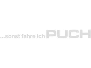 mk-Merch Autocollant "... sinon je roule en Puch" 240 x 23 mm blanc mk-Merch Autocollant "... sinon je roule en Puch" 240 x 23 mm blanc