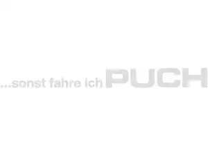 mk-Merch Autocollant "... sinon je roule en Puch" 240 x 23 mm blanc mk-Merch Autocollant "... sinon je roule en Puch" 240 x 23 mm blanc