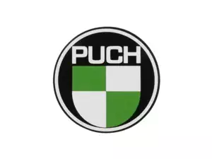 Autocollant blason "PUCH" Ø 60 mm Autocollant blason "PUCH" Ø 60 mm