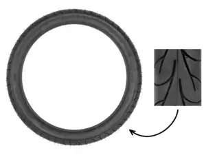 Pneus Continental Go 2.50 x 17" semi-slick Pneus Continental Go 2.50 x 17" semi-slick