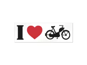 I love Moped" sticker 105 x 35 mm I love Moped" sticker 105 x 35 mm