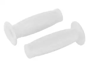 White grooved handles White grooved handles