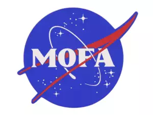mk-Merch Autocollant "MOFA" 70 x 58 mm bleu mk-Merch Autocollant "MOFA" 70 x 58 mm bleu