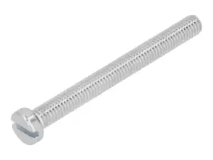 Vis M6x60 tête cylindrique fendue zinguée Vis M6x60 tête cylindrique fendue zinguée