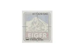 Water decal "Eiger" Water decal "Eiger"
