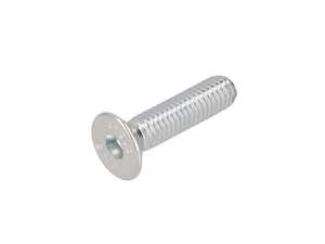 Vis M6x25 à tête fraisée et six pans creux, zinguée (résistance 10.9) Vis M6x25 à tête fraisée et six pans creux, zinguée (résistance 10.9)