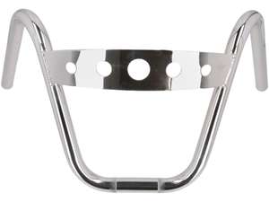 Guidon plaque de fourche 26 cm "Chopper" avec plaque chrome Guidon plaque de fourche 26 cm "Chopper" avec plaque chrome