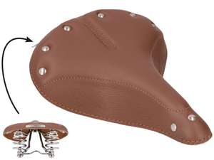 66HEROES Saddle leather barrel springs dark brown 66HEROES Saddle leather barrel springs dark brown