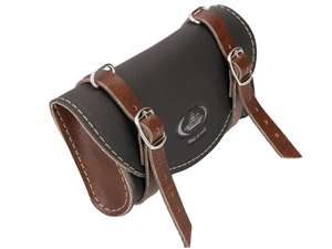 Sacoche de selle "Classic" noir / marron foncé Sacoche de selle "Classic" noir / marron foncé