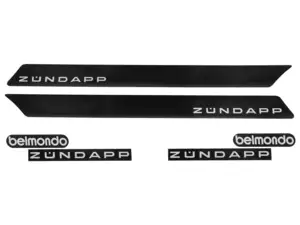 Kit d'autocollants réservoir & protections latérales année 1974 - 1975 | Zündapp Belmondo Kit d'autocollants réservoir & protections latérales année 1974 - 1975 | Zündapp Belmondo
