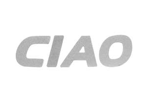 CIAO" lettering for textiles & leather CIAO" lettering for textiles & leather