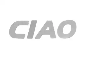 CIAO" lettering for textiles & leather CIAO" lettering for textiles & leather