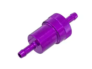 GPO filtre à essence raccord 6 mm aluminium violet (démontable) GPO filtre à essence raccord 6 mm aluminium violet (démontable)