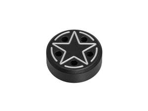 66HEROES Écrou M5 "Star" Protection latérale alu noir 66HEROES Écrou M5 "Star" Protection latérale alu noir