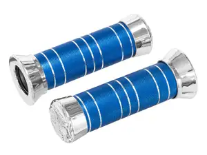 Poignées chrome / bleu Poignées chrome / bleu