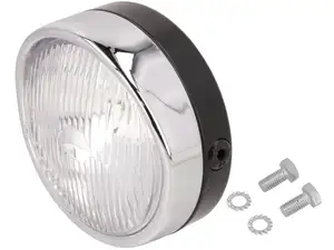 Phare GUIA rond Ø 14 cm chrome / noir (spoiler) Phare GUIA rond Ø 14 cm chrome / noir (spoiler)