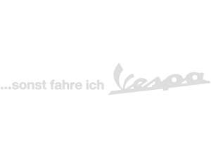 mk-Merch autocollant "... sinon je roule en Vespa" 240 x 37.5 mm blanc mk-Merch autocollant "... sinon je roule en Vespa" 240 x 37.5 mm blanc