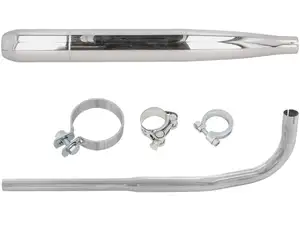 GPO Kit d'échappement cigare Ø 28 / 60 mm chrome | Sachs 503 2AL, 2BL GPO Kit d'échappement cigare Ø 28 / 60 mm chrome | Sachs 503 2AL, 2BL