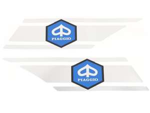 Autocollant cadre chrome | Piaggio Boxer Autocollant cadre chrome | Piaggio Boxer