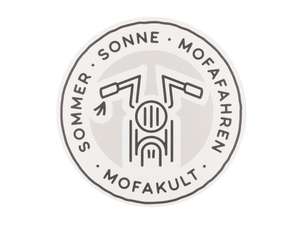 mk-Merch autocollant "Sommer Sonne Mofafahren" rond mk-Merch autocollant "Sommer Sonne Mofafahren" rond