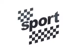 Autocollant réservoir "sport" noir 97 x 87 mm sérigraphie | Puch X30 NS Autocollant réservoir "sport" noir 97 x 87 mm sérigraphie | Puch X30 NS