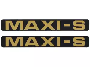 MAXI-S" gold sticker MAXI-S" gold sticker