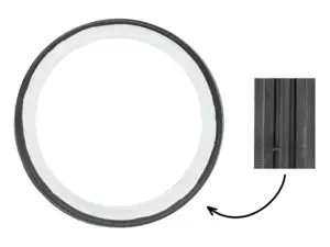 Fortune 2.00 x 16" tire friction roller whitewall | Solex Fortune 2.00 x 16" tire friction roller whitewall | Solex