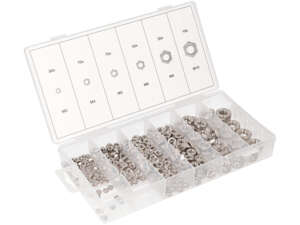 BGS Jeu d'écrous Inox 300 pcs. BGS Jeu d'écrous Inox 300 pcs.