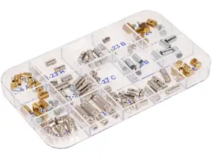 Clamps, nipples & set screws set 73 pcs. Clamps, nipples & set screws set 73 pcs.