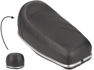 Carbon seat with aluminum strip Carbon seat with aluminum strip