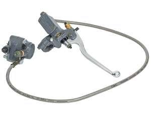 Brake caliper, brake line, and brake lever for EBR forks Brake caliper, brake line, and brake lever for EBR forks