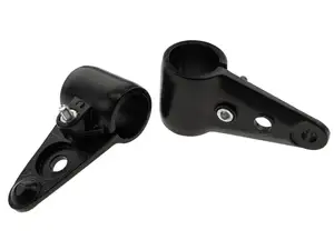 Lamp holder aluminum Ø 28 mm black NOS | Alpa fork Lamp holder aluminum Ø 28 mm black NOS | Alpa fork