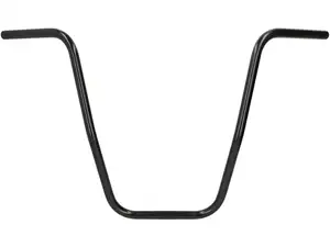 Guidon plaque de fourche 46 cm curved noir Guidon plaque de fourche 46 cm curved noir